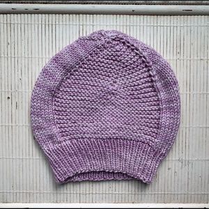 Adult small hat 100% merino wool hand knit